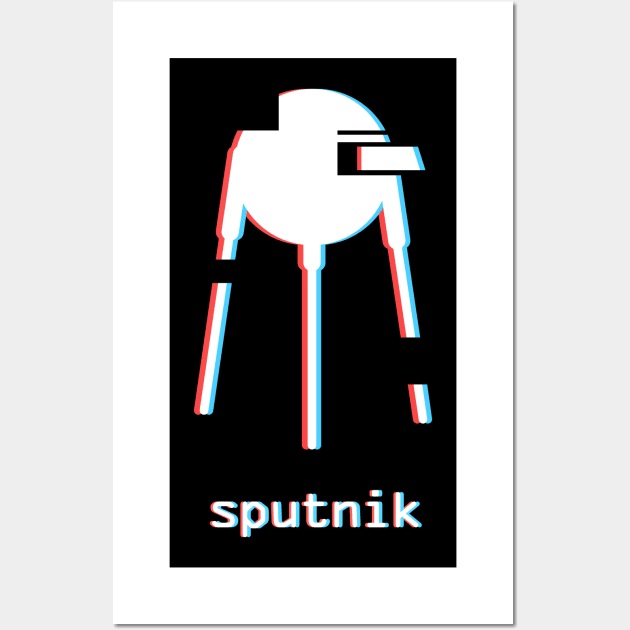 Sputnik | Soviet Union USSR Russian Space Program Wall Art by MeatMan